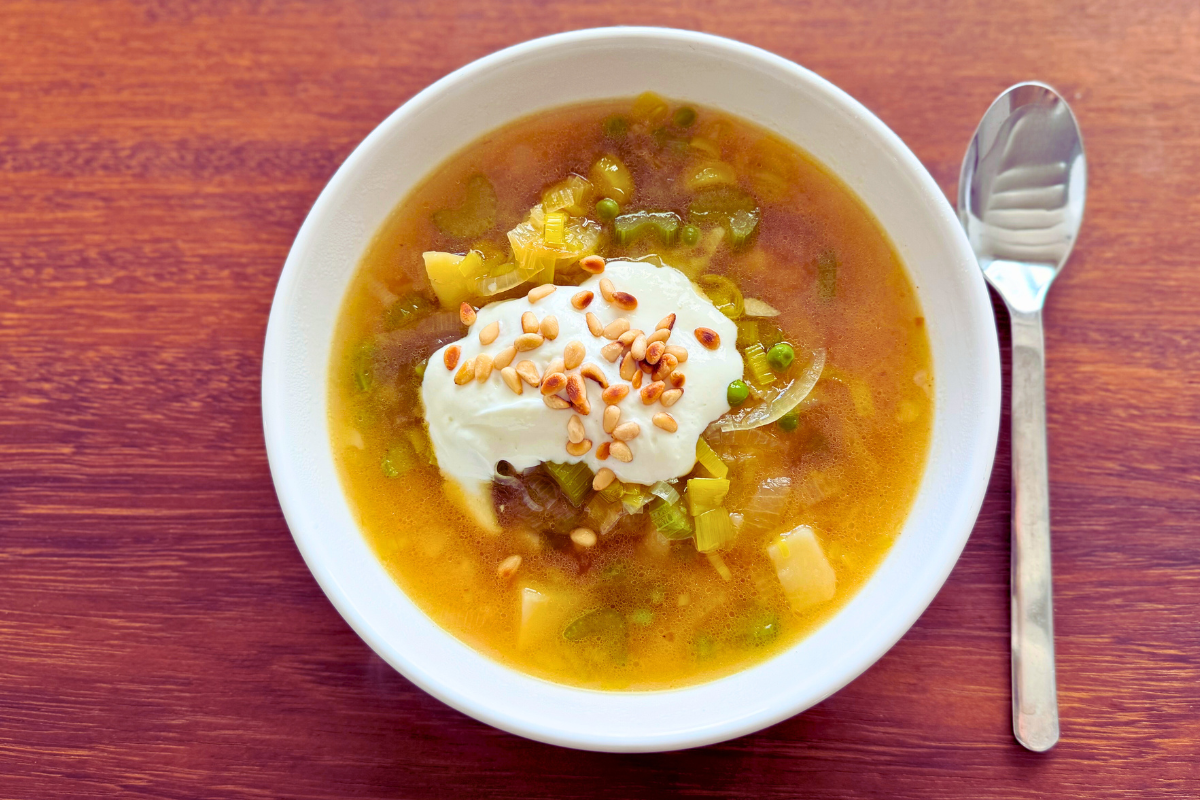 Porų – salierų sriuba, nusižiūrėta nuo italų