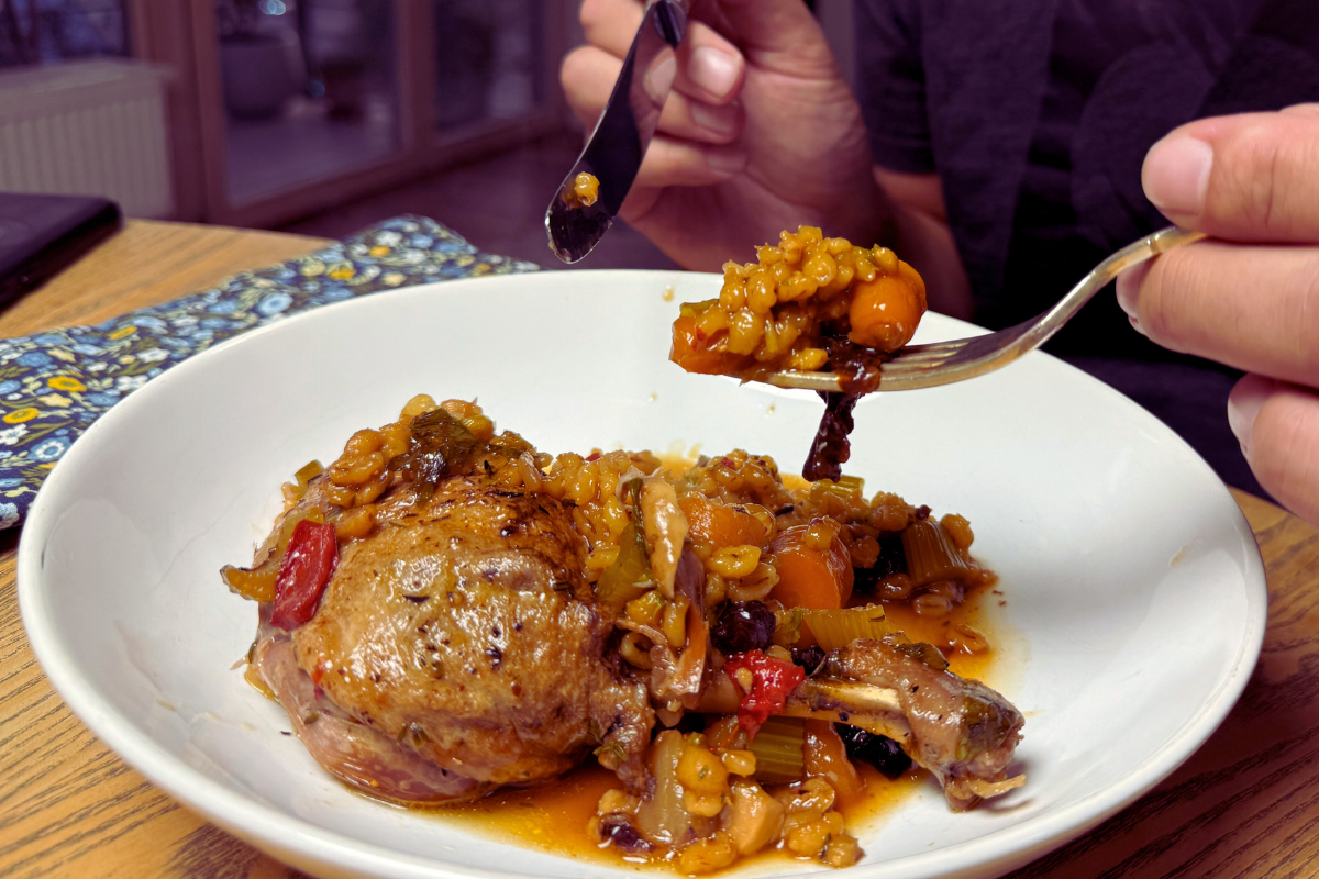 Anties jaukutis: anties kulšelės su perlinėmis kruopomis