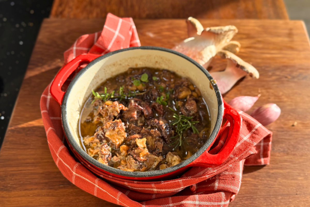 Burgundiškas jautienos troškinys: ir jaukus ir šventiškas