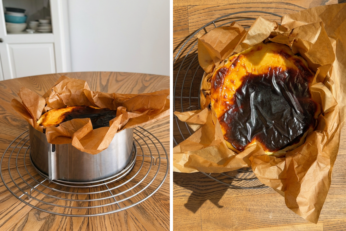 Legendinis Baskų sūrio pyragas (San Sebastian Cheesecake): klasikinis ir becukrė versija